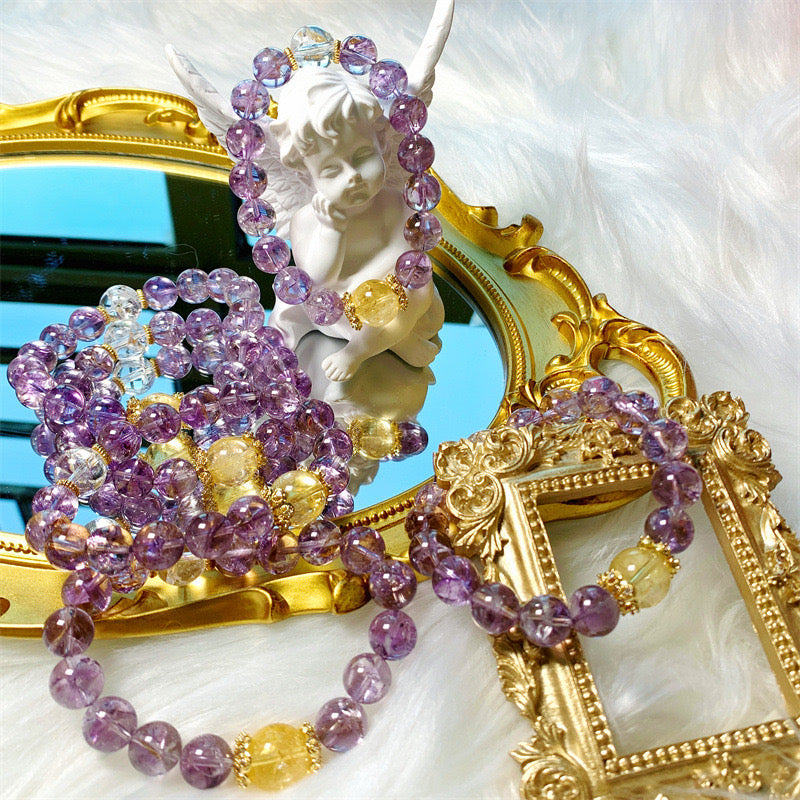 Crystal Angel - Purple Ace Bracelet