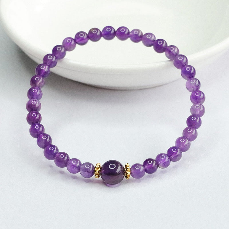 I am at Peace - Amethyst bracelet