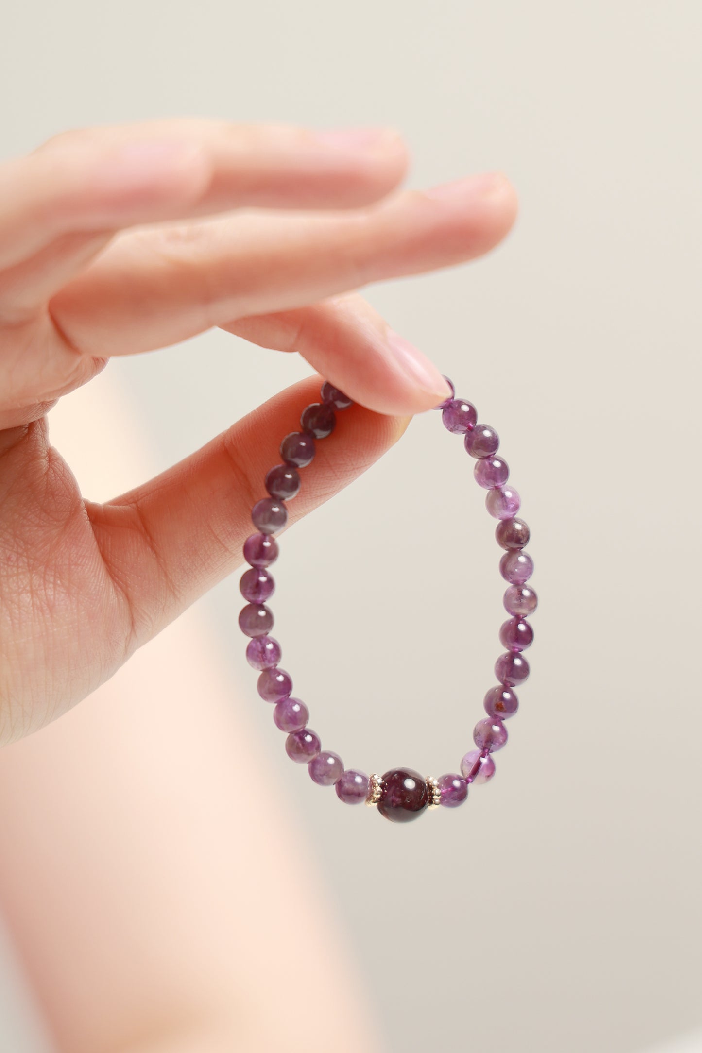 I am at Peace - Amethyst bracelet