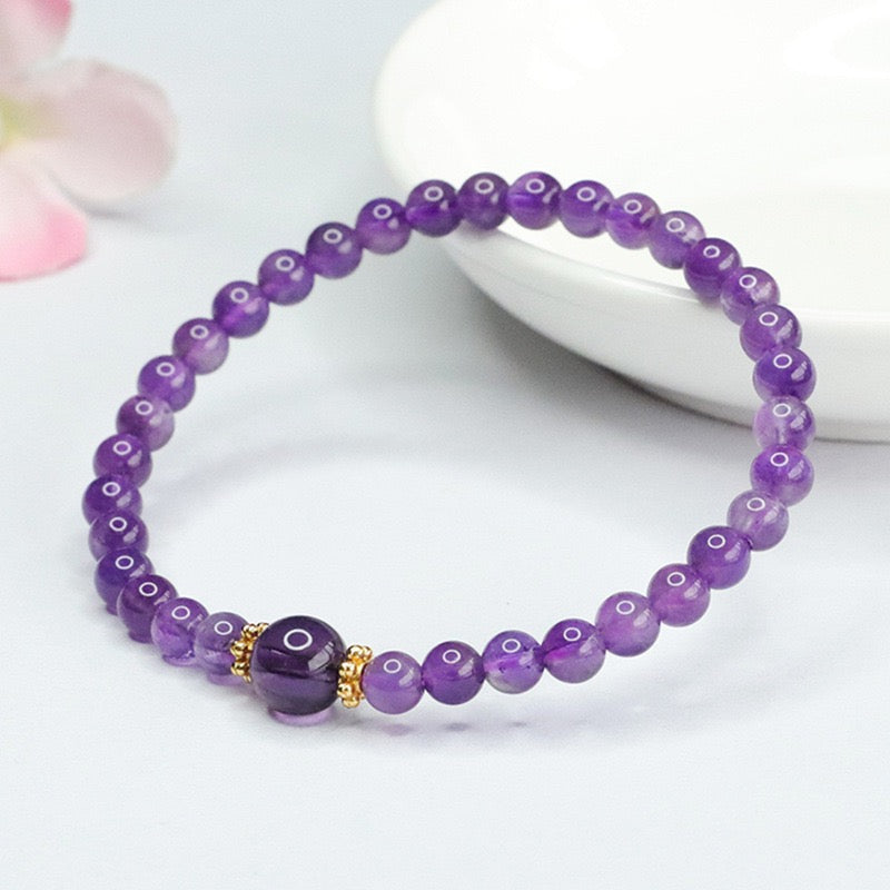 I am at Peace - Amethyst bracelet