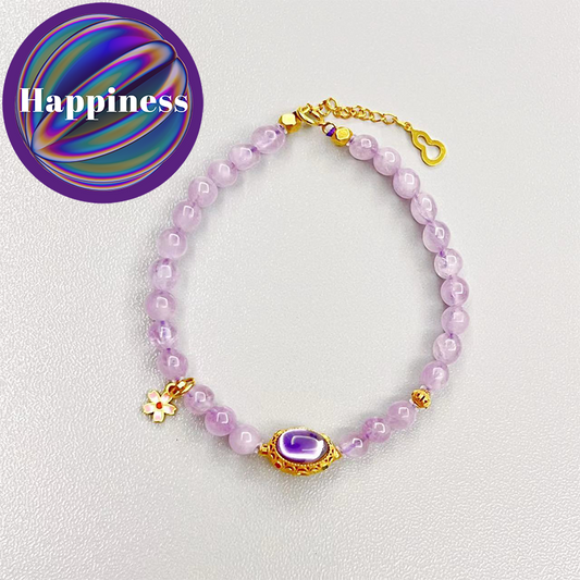 Happiness Comes -  Kunzite bracelet