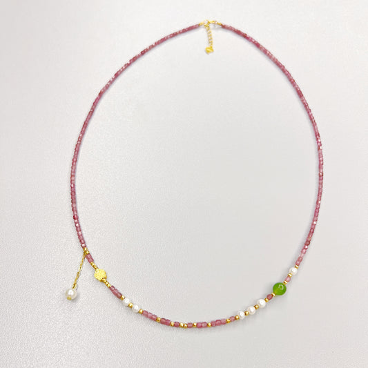 Love Story - Pink Tourmaline necklace