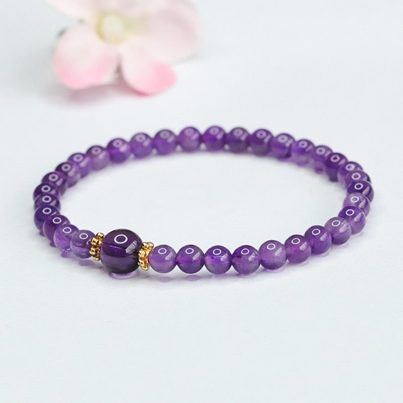 I am at Peace - Amethyst bracelet