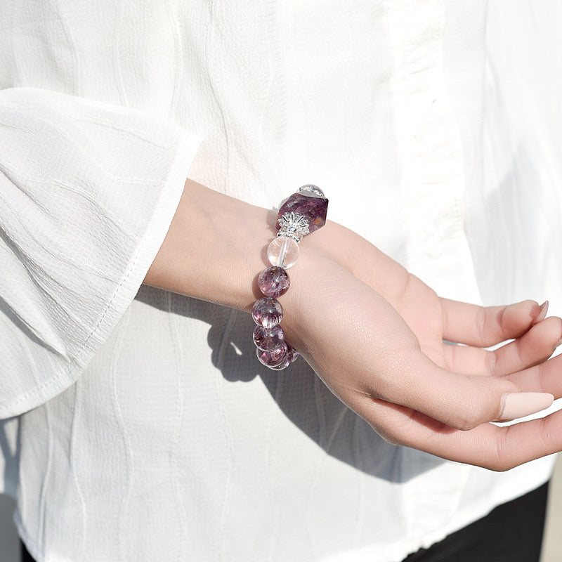 Inner Peace - Purple Asay Crystal Bracelet