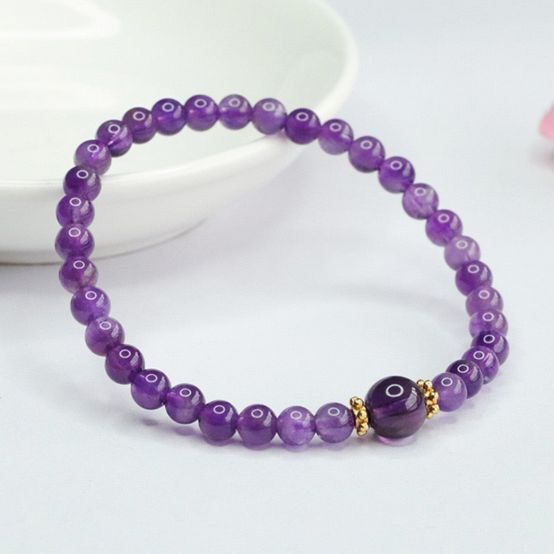 I am at Peace - Amethyst bracelet