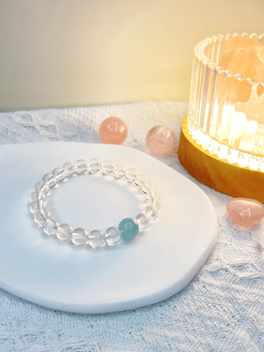 Heart Healing- Clear Quartz bracelet