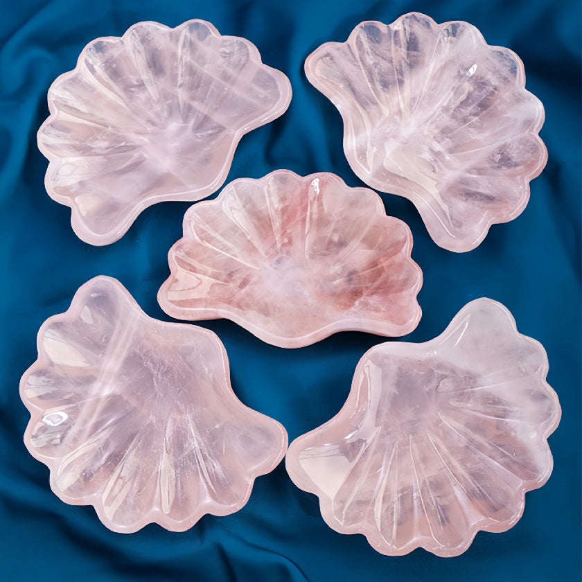 Cleansing Bad Emotion - Rose Quartz Shell Bowl