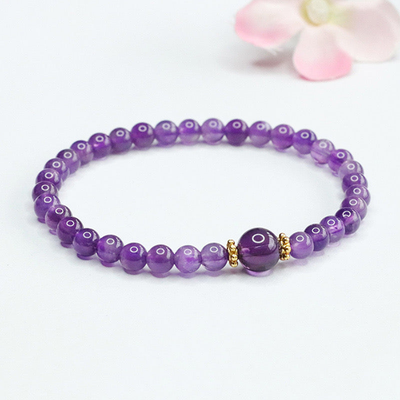 I am at Peace - Amethyst bracelet