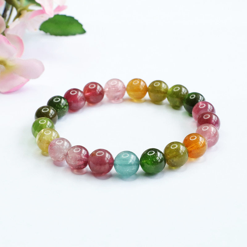 Rainbow  Bracelet - high quality tourmaline