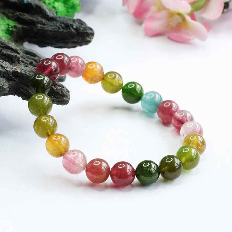 Rainbow  Bracelet - high quality tourmaline