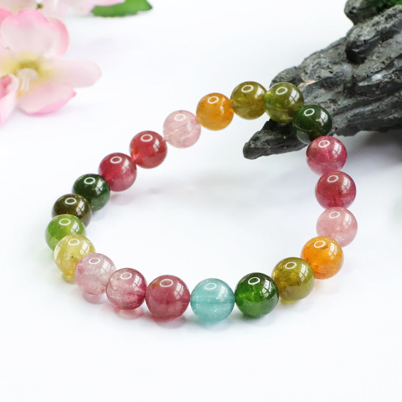 Rainbow  Bracelet - high quality tourmaline