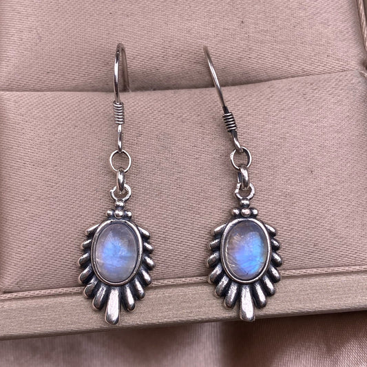 Enhance Social Relationship - Moonstone Silver Earrings