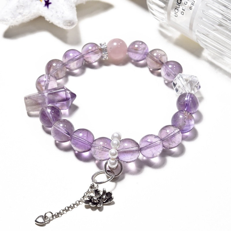 Relax Moment - Purple Asay Crystal Bracelet