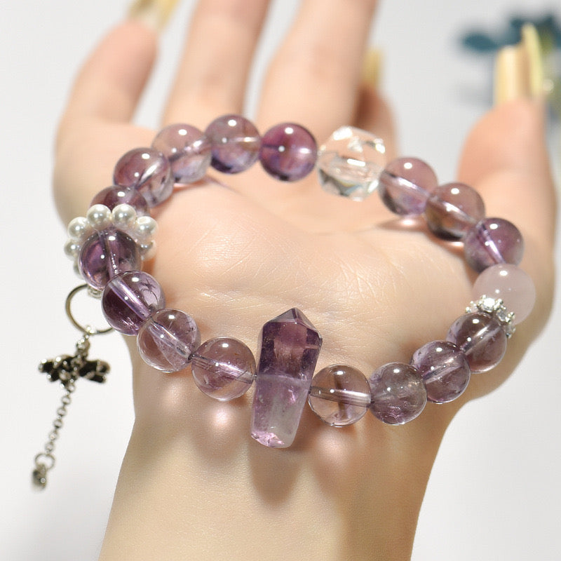 Relax Moment - Purple Asay Crystal Bracelet