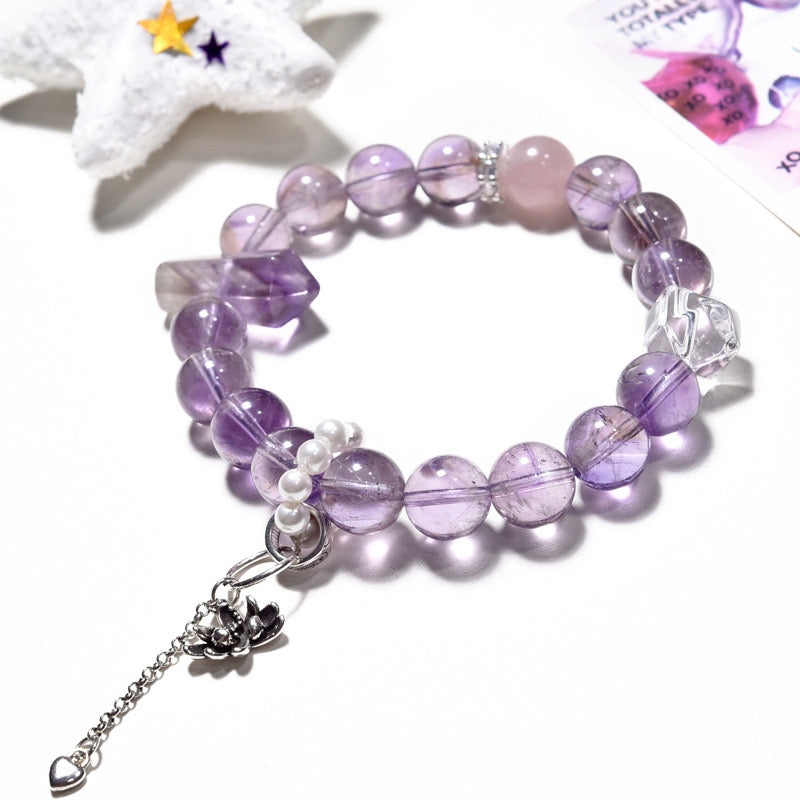 Relax Moment - Purple Asay Crystal Bracelet