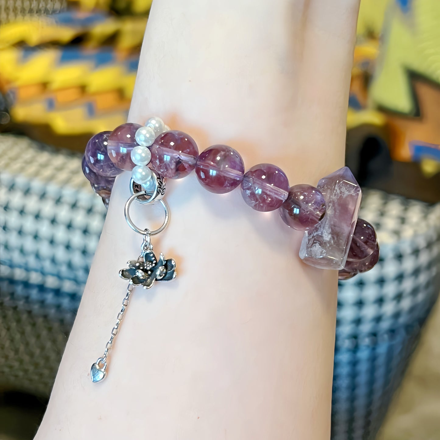 Relax Moment - Purple Asay Crystal Bracelet