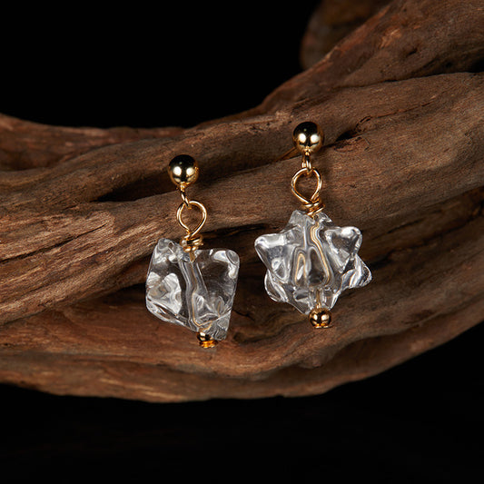 Healing Date - Clear Quartz Earrings