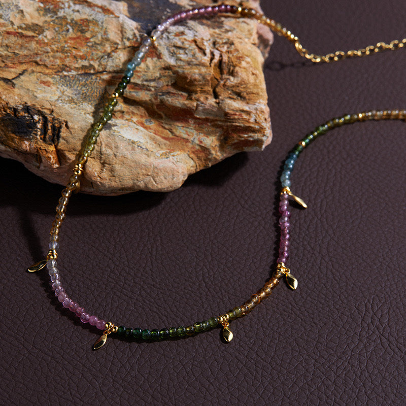 Rainbow Time - Tourmaline Necklace & Bracelet