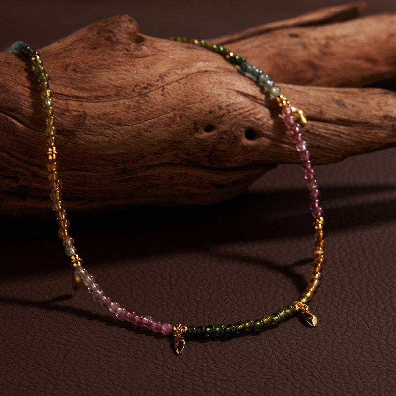 Rainbow Time - Tourmaline Necklace & Bracelet