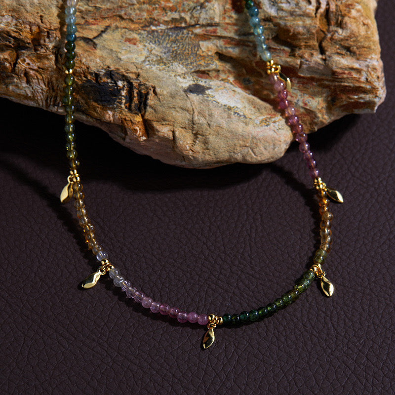 Rainbow Time - Tourmaline Necklace & Bracelet