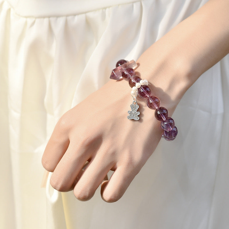 Spiritual Bear - Amethyst Bracelet