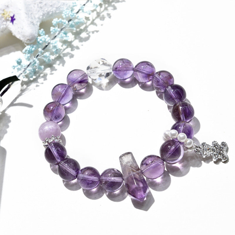 Spiritual Bear - Amethyst Bracelet