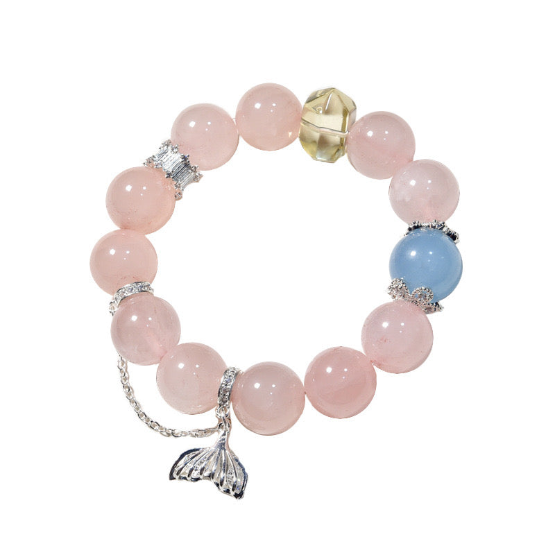 Merman's Love - Rose Quartz Bracelet