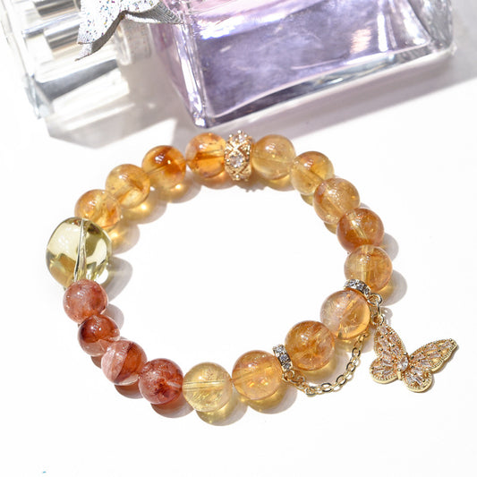 Rich Butterfly - Citrine Bracelet