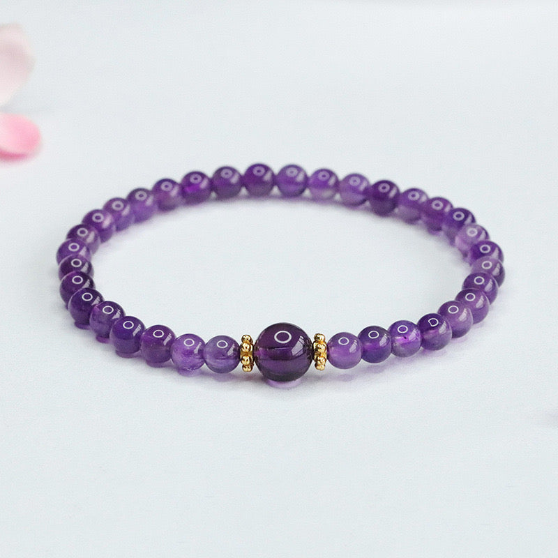 I am at Peace - Amethyst bracelet